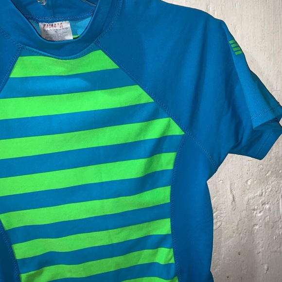 Lands End Rash Guard Bathing Suit Top XL 16 - Picture 2 of 4